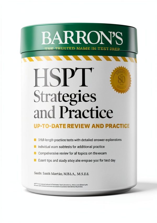 Barron's High School Entrance Test Guide Kindle 566‑Page Study Book-0