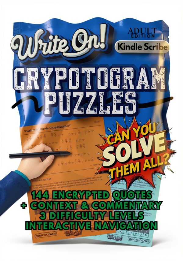 Write On! Kindle Scribe Activity Books for Logic & Brain Teasers-0