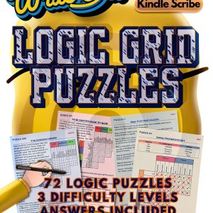 Write On! Kindle Scribe Activity Book Math Logic Puzzles Print Replica-0