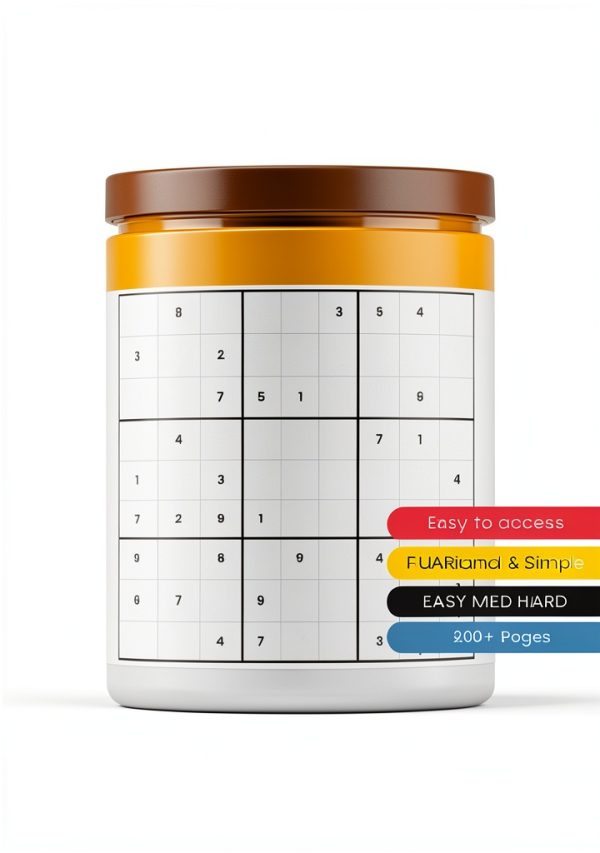 Sudoku Logic Puzzle Book by XYZ Press – 913 Page Print Replica-0