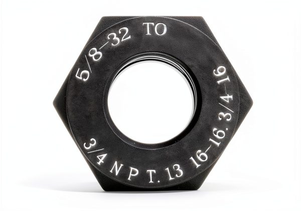 Steel Thread Adapter 5/8-32 to 3/4 NPT by Presma – Durable Hex Nut-0