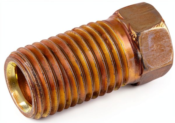 Flare Nut S.U.R.&R BR135 3/8"-24 Polished Brown Tube Nut-1