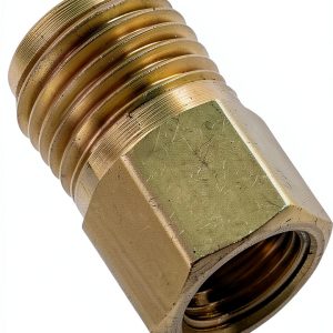 Inline Tube Brass Adapter Replacement Male 9/16"-18 to Female 7/16"-24-0