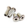 M3 M4 M5 M6 M8 M10 Length 5-120mm 304 Stainless Steel Hex Hexagon Socket Head Furniture Rivet Connector Insert Joint Sleeve Nut(M3 10pcs,5mm Length)-3