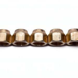 Brass 1/2" OD Flare Short Forged Nut LTWFITTING Pack of 5 Tube Fitting-0