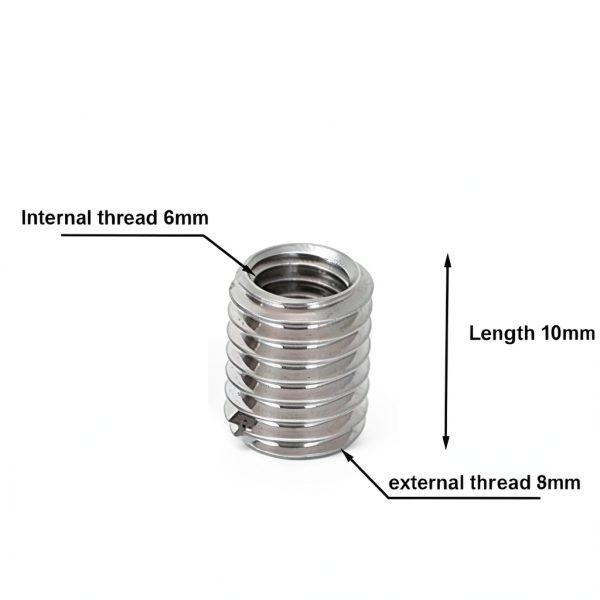 Thread Adapters M8 to M6 Steel 10PCS Tube Adapter Nuts Tsinghwang-3