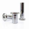 M3 M4 M5 M6 M8 M10 Length 5-120mm 304 Stainless Steel Hex Hexagon Socket Head Furniture Rivet Connector Insert Joint Sleeve Nut(M3 10pcs,5mm Length)-0