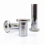M3 M4 M5 M6 M8 M10 Length 5-120mm 304 Stainless Steel Hex Hexagon Socket Head Furniture Rivet Connector Insert Joint Sleeve Nut(M3 10pcs,5mm Length)-0