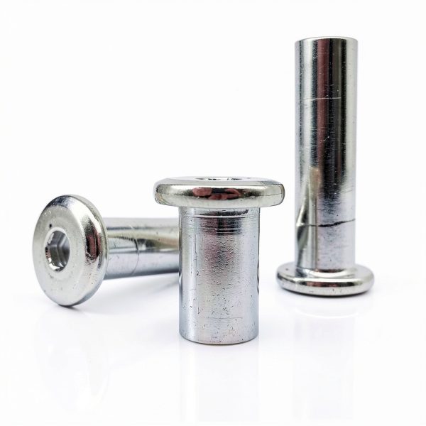 M3 M4 M5 M6 M8 M10 Length 5-120mm 304 Stainless Steel Hex Hexagon Socket Head Furniture Rivet Connector Insert Joint Sleeve Nut(M3 10pcs,5mm Length)-0