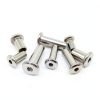 M3 M4 M5 M6 M8 M10 Length 5-120mm 304 Stainless Steel Hex Hexagon Socket Head Furniture Rivet Connector Insert Joint Sleeve Nut(M3 10pcs,5mm Length)-2