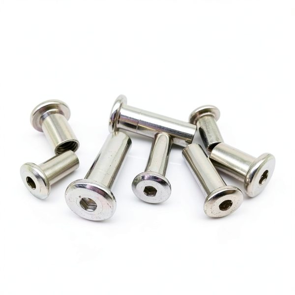 M3 M4 M5 M6 M8 M10 Length 5-120mm 304 Stainless Steel Hex Hexagon Socket Head Furniture Rivet Connector Insert Joint Sleeve Nut(M3 10pcs,5mm Length)-2