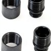 12mm CW to 14mm CCW Nut Protector - AOOHYEO Aluminum (2 Black)-0