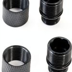 12mm CW to 14mm CCW Nut Protector - AOOHYEO Aluminum (2 Black)-0