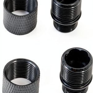 12mm CW to 14mm CCW Nut Protector - AOOHYEO Aluminum (2 Black)-0