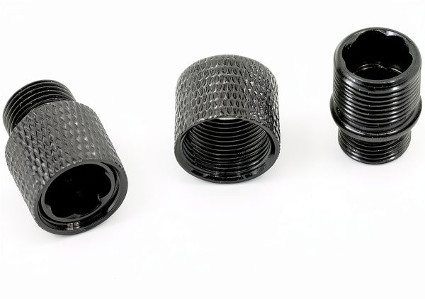 12mm CW to 14mm CCW Nut Protector - AOOHYEO Aluminum (2 Black)-4
