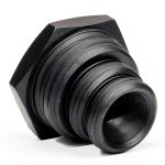 Steel Thread Adapter 5/8-24 to 3/4 NPT by Presma Hex Nut-0