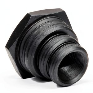 Steel Thread Adapter 5/8-24 to 3/4 NPT by Presma Hex Nut-0
